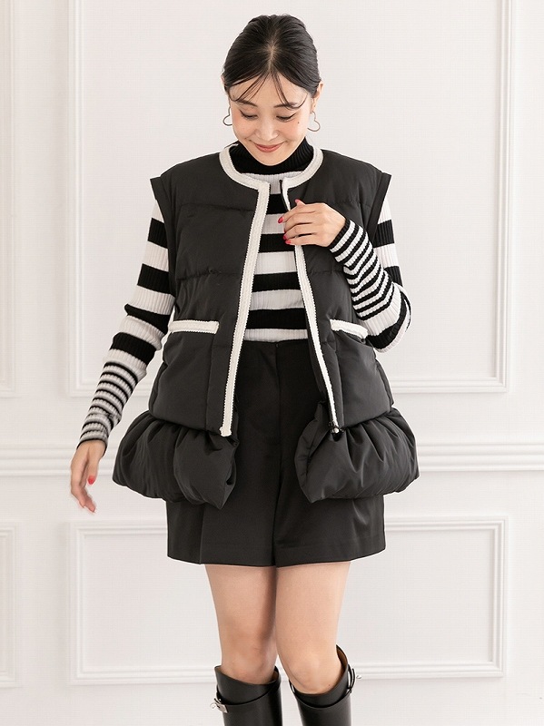 4wayダウンジャケット(BLACK) | Outer | | TREFLE＋1（トレフルプラス