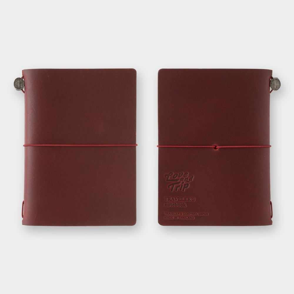 再入荷】【数量限定】トラベラーズノート LOVE AND TRIP レッド