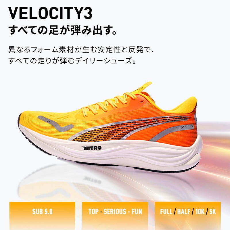 23.0のみ】プーマ puma ヴェロシティ ニトロ 3 ウィメンズ 377749-16