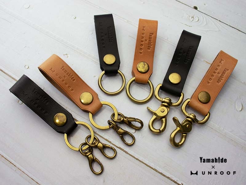 レザー キーホルダー 本革 ストラップ UNROOF(アンルーフ) x Yamahide