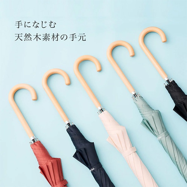 雨具 『長傘 ベーシックジャンプ木手58cm ブラック U158-0725BK1