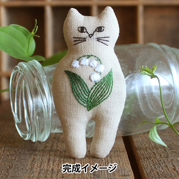 刺しゅうキット 『nekogao 刺繍ブローチ 花 PHC-103-3』 Piece ピース