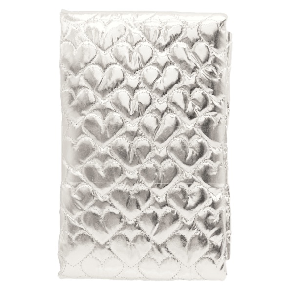 生地 『ハートホログラムキルトカットクロス 約65cm×70cm シルバー C