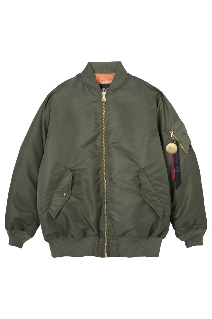ALPHA INDUSTRIES MATIN AVENIR MA-1 パフィジャケット カーキ