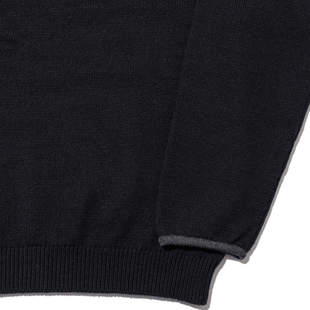 UNUSED アンユーズド 25AW US2517 5G Wool pullover knit (BLACK