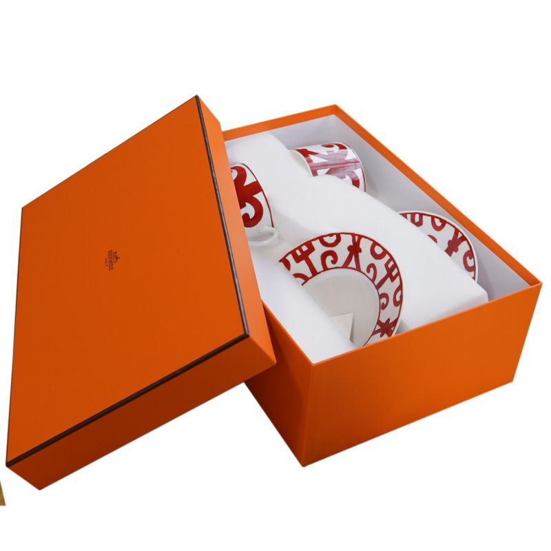 エルメス HERMES ガダルキヴィール レッド 11015P2 モーニングカップ