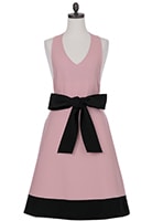 Mサイズ】エレガントベージュ＆ブラックローブエプロン ARB02