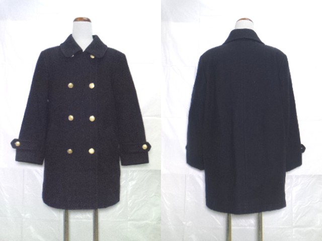 D29 大阪府 梅花高校 スクールコート ネイビー ロングコート Mサイズ