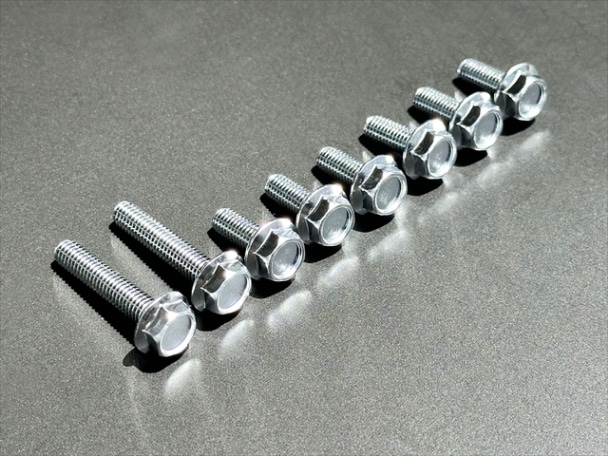 CB400F/CB350F 純正フロントフェンダー取付用クロームメッキボルト(8本