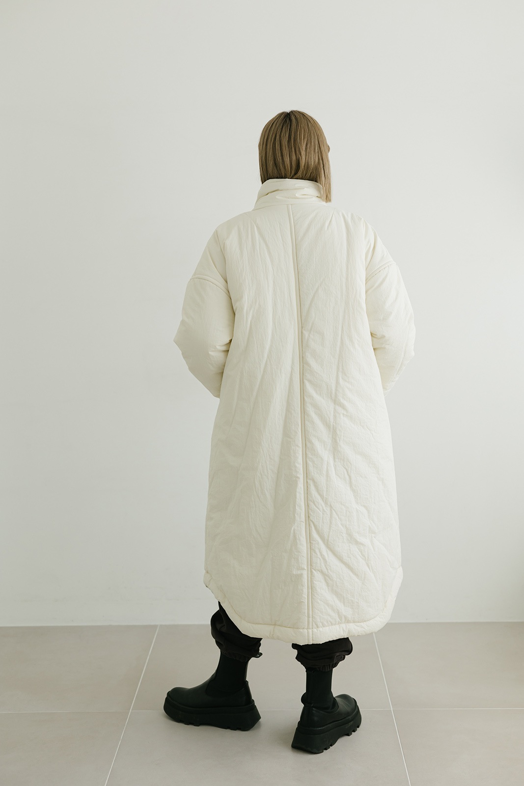 スタンドカラーパフィロングコート/CAVEZA ROSSO/カベサロッソ | OUTER