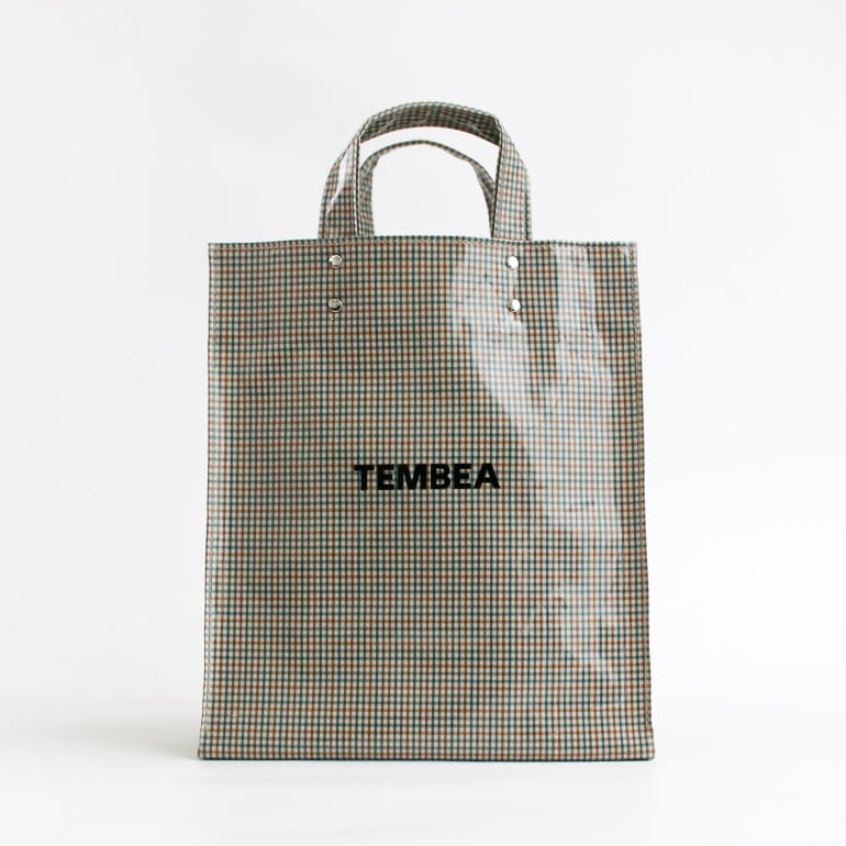 TEMBEA テンベア｜PAPER TOTE MEDIUM GINGHAM SAX 通販｜DUPON35