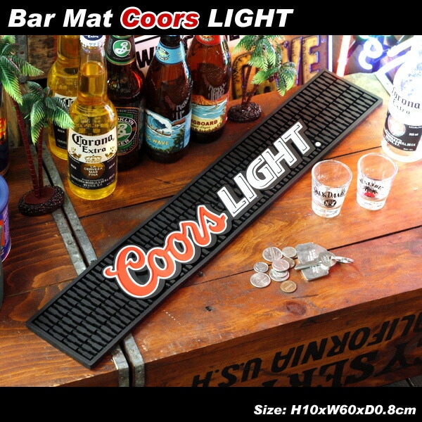 バーマット「Coors Light クアーズライト」 ビール カクテル BAR GOODS