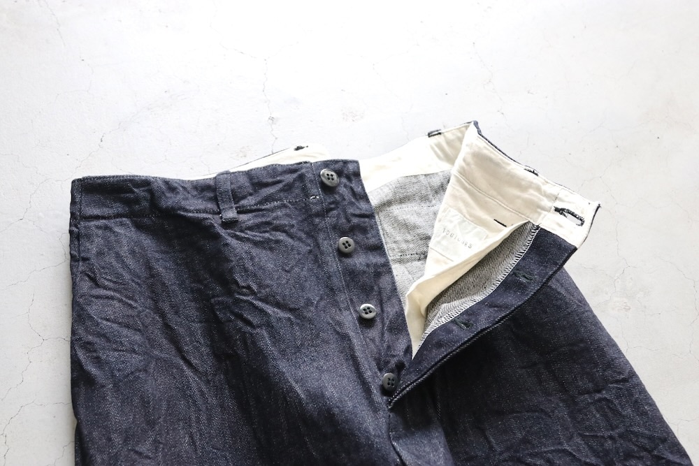 WOMEN'S】TOUJOURS（トゥジュー）“Back String Waist Overalls - 14OZ
