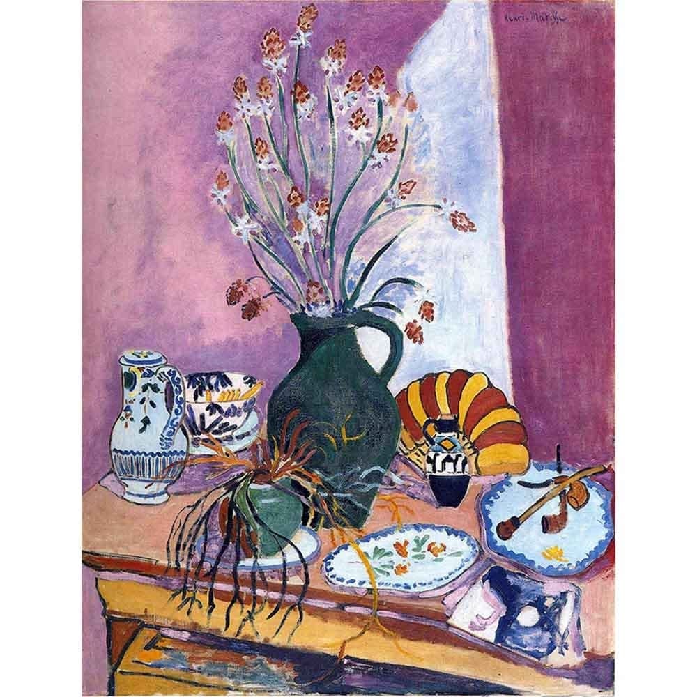 アスポデルの花を持つ静物 【8号】 アンリ・マティス 【 額縁が選べる