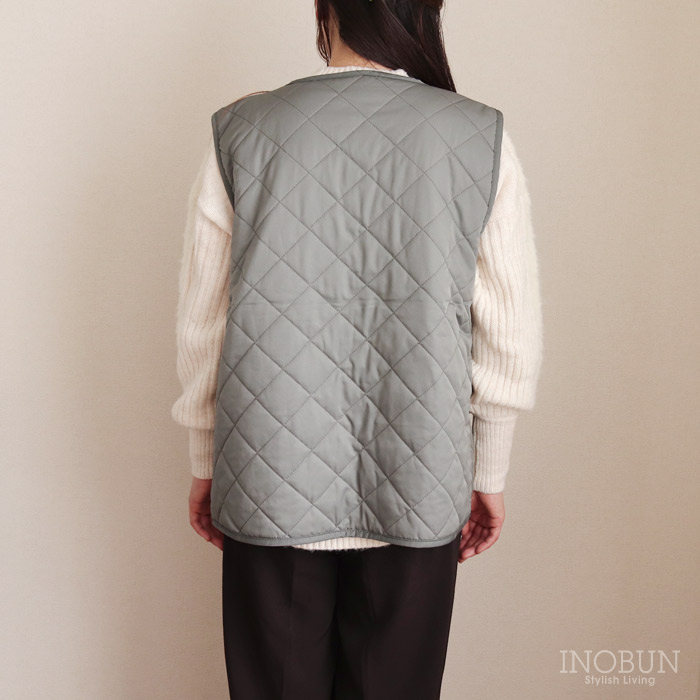 キルティングベスト Daily Quilt2 M モスグレー INOBUN イノブン