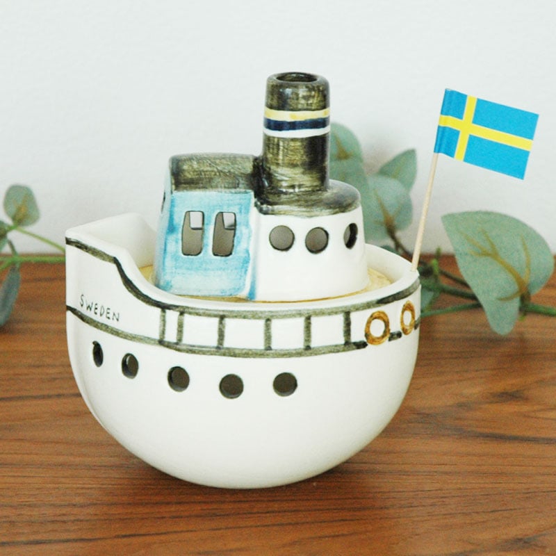 Gustavsberg boat（グスタフスベリ ボート）オブジェ/Lisa Larson(リサ