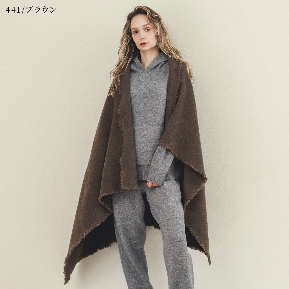 カシミヤ100％ 手仕上げハーフブランケット | Item,Blanket | FUKAKINET