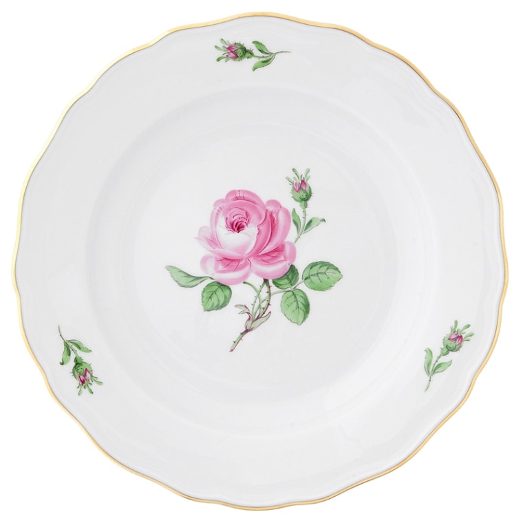 マイセン マイセンのバラ（ピンク） サービスプレート 020110/00478