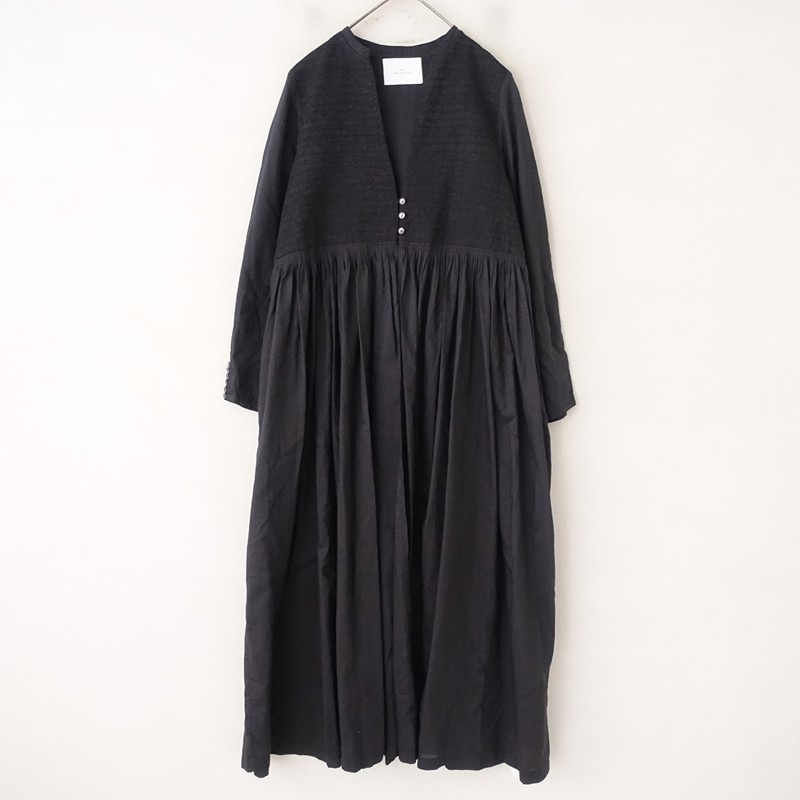 ミナペルホネン mina perhonen quartet コットン刺繍バルーンドレス