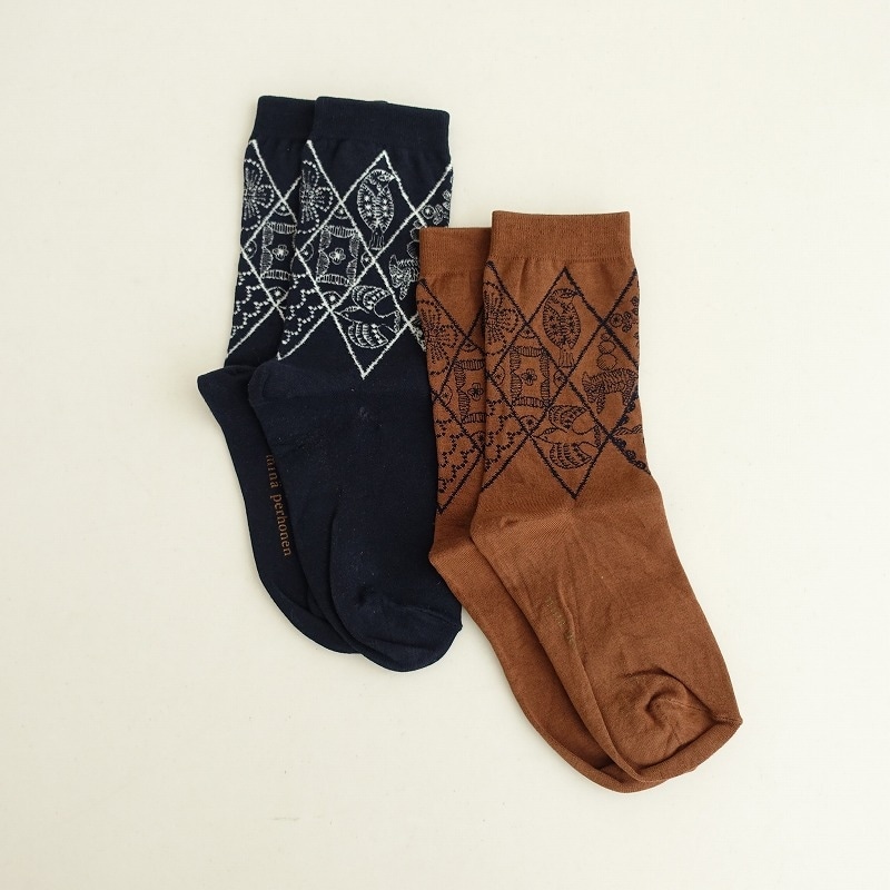 ミナペルホネン mina perhonen symphony ソックス 2点セット (ac85