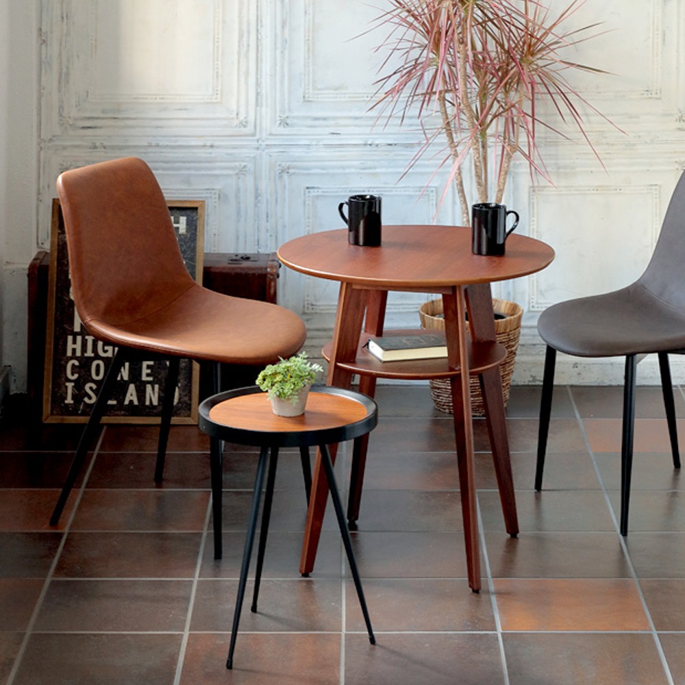 ダイニングチェア「Aldo アルド TDC-9918」合成皮革 ブラウン色