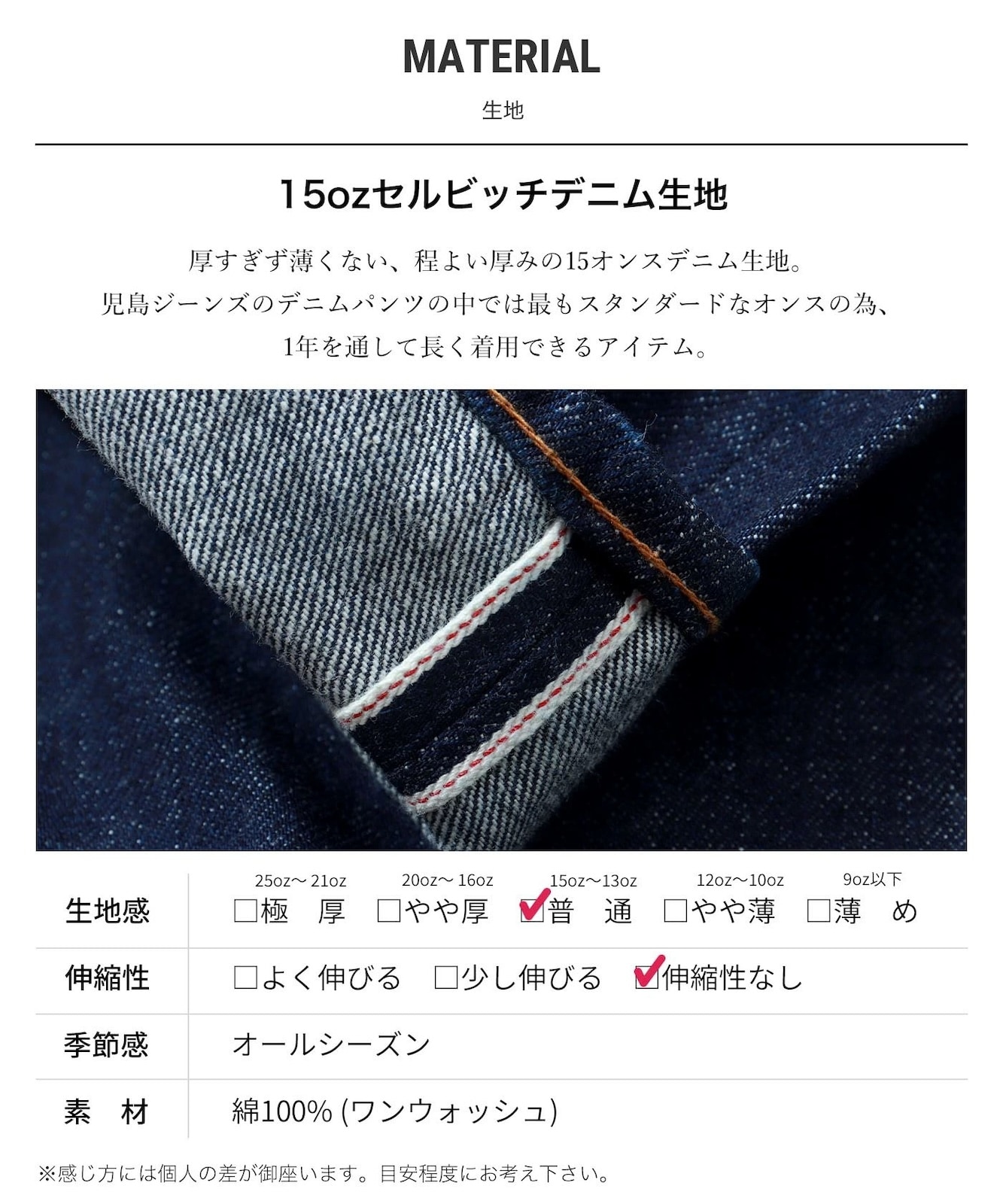 15oz Selvedge Wide Denim / 15ozセルビッチ ワイドデニム | Jeans