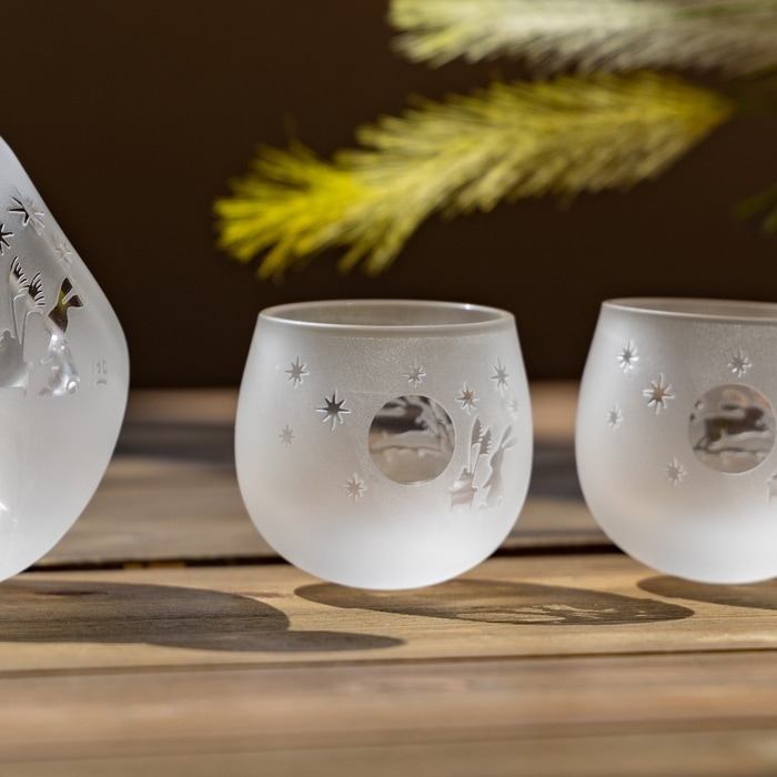 耐熱性月見うさぎ ミニスイング | 北一硝子 まごころお届け便