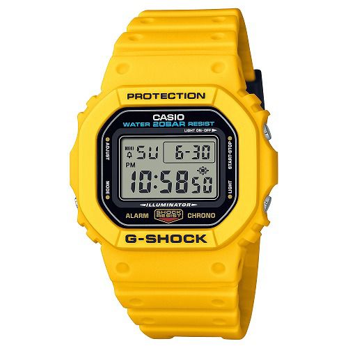 CASIO G-SHOCK DW-5600REC-9JF メンズ リバイバル イエローモデル