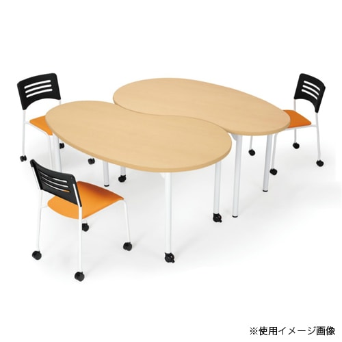 会議用テーブル 幅1500×奥900×高さ700mm ニシキ EDL-1590BH（商品番号