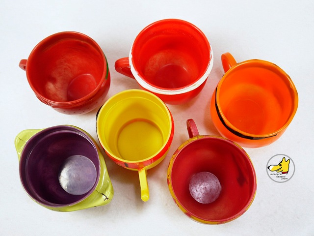 ビンテージ '70s Funny Face Cup ファニーフェイス カップ 6個セット