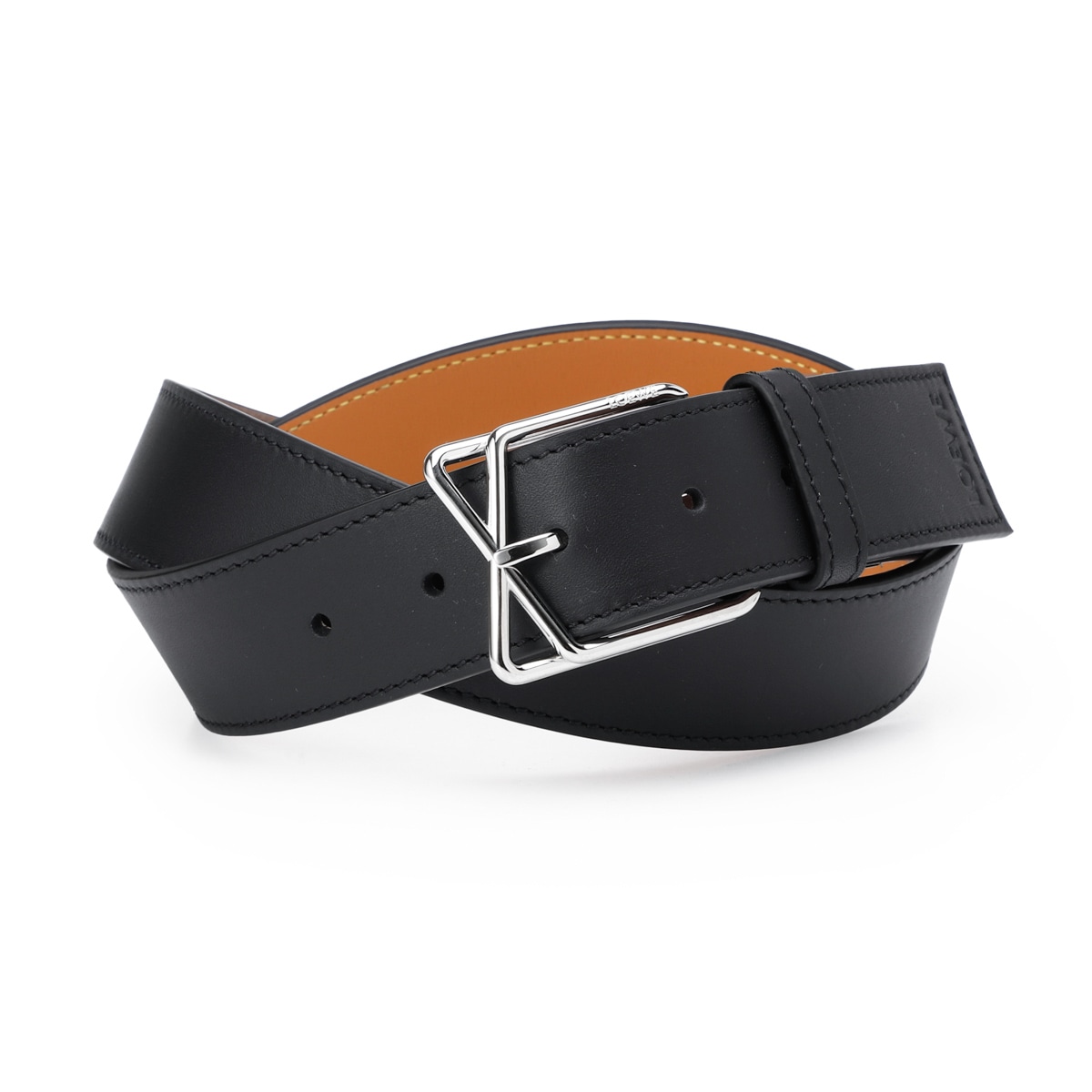 LOEWE ロエベ ベルト/LAYERED CROSS BUCKLE BELT 3.5 メンズ | メンズ