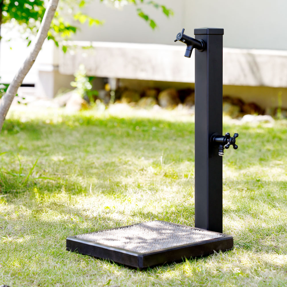 ガーデンパン スクエアG15（ブラック）｜ レジンコンクリート製の