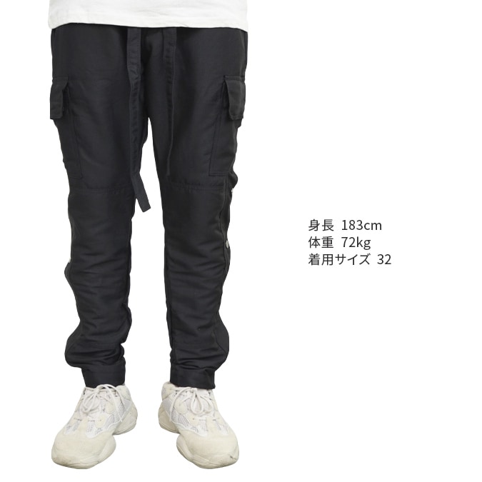 mnml ミニマル カーゴパンツ SNAP ZIPPER CARGO PANTS ミリタリー
