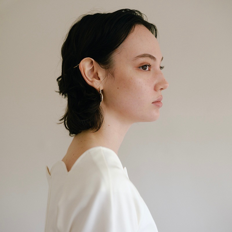 clover hoop pierce (gold) | ALL ITEM | sheriche（シェリッシュ）