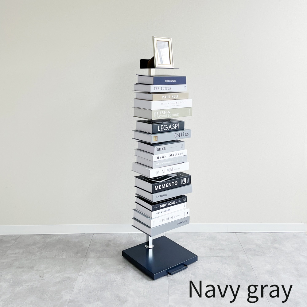 Tsum dock ブックタワー【隠しキャスター付・ハイタイプ8段／ブラウン