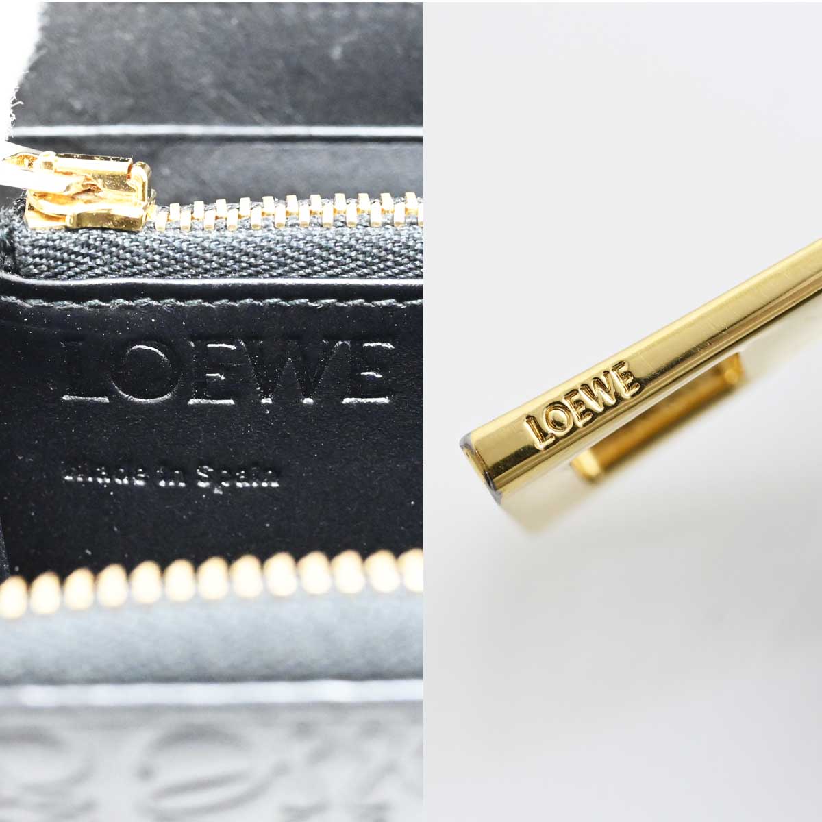 ロエベ LOEWE アナグラム ラウンドファスナー コインケース カード