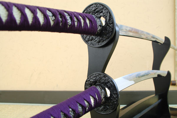 紫石目 大刀 小刀セット 模造刀｜【公式】模造刀・居合刀の専門店「忍屋」