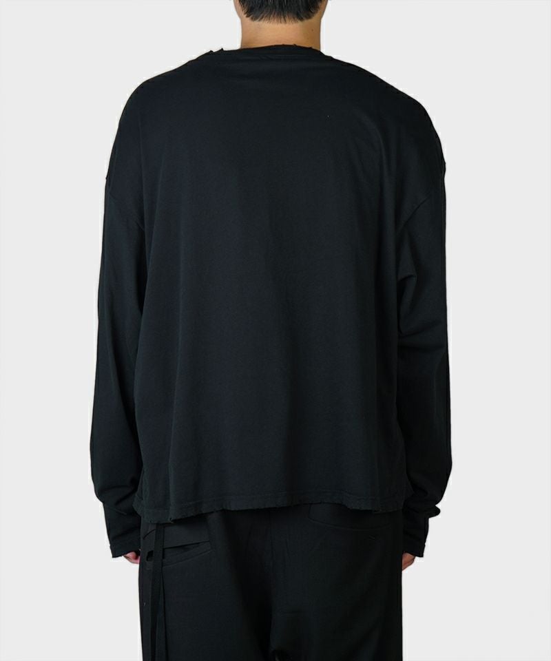 Ann Demeulemeester＞EMIL RELAX FIT LONG SLEEVE BOXY T-SHIRT