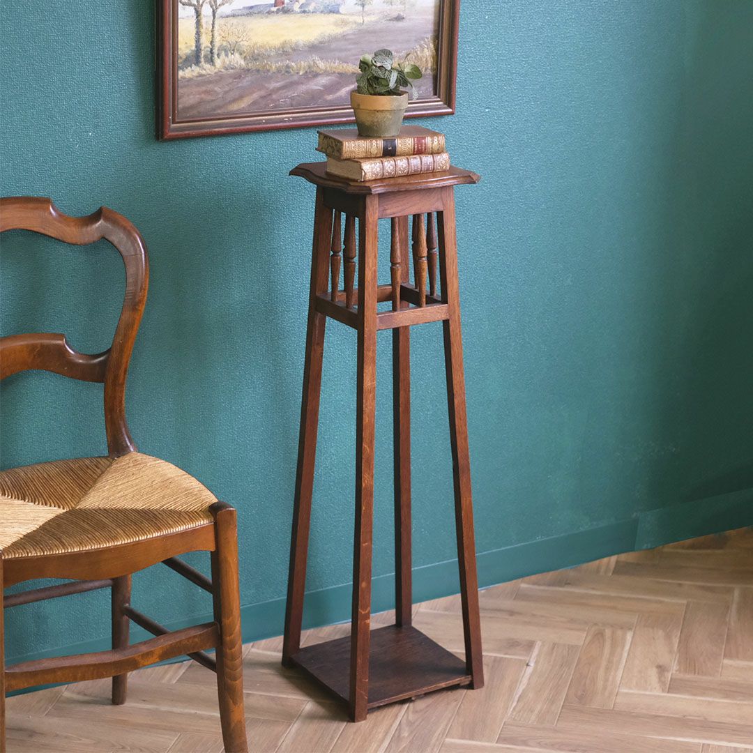 アンティークフラワースタンド 花台 木製 アンティーク家具 フランス