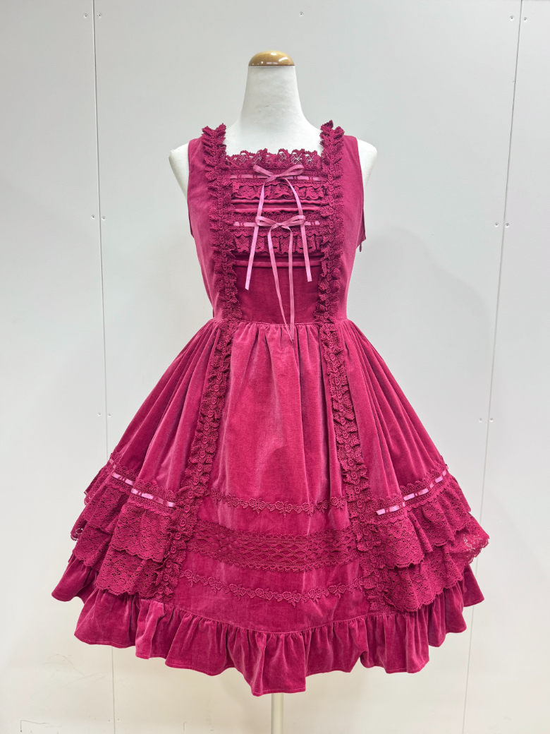 BABY,THE STARS SHINE BRIGHT 別珍レースフリルジャンパースカート