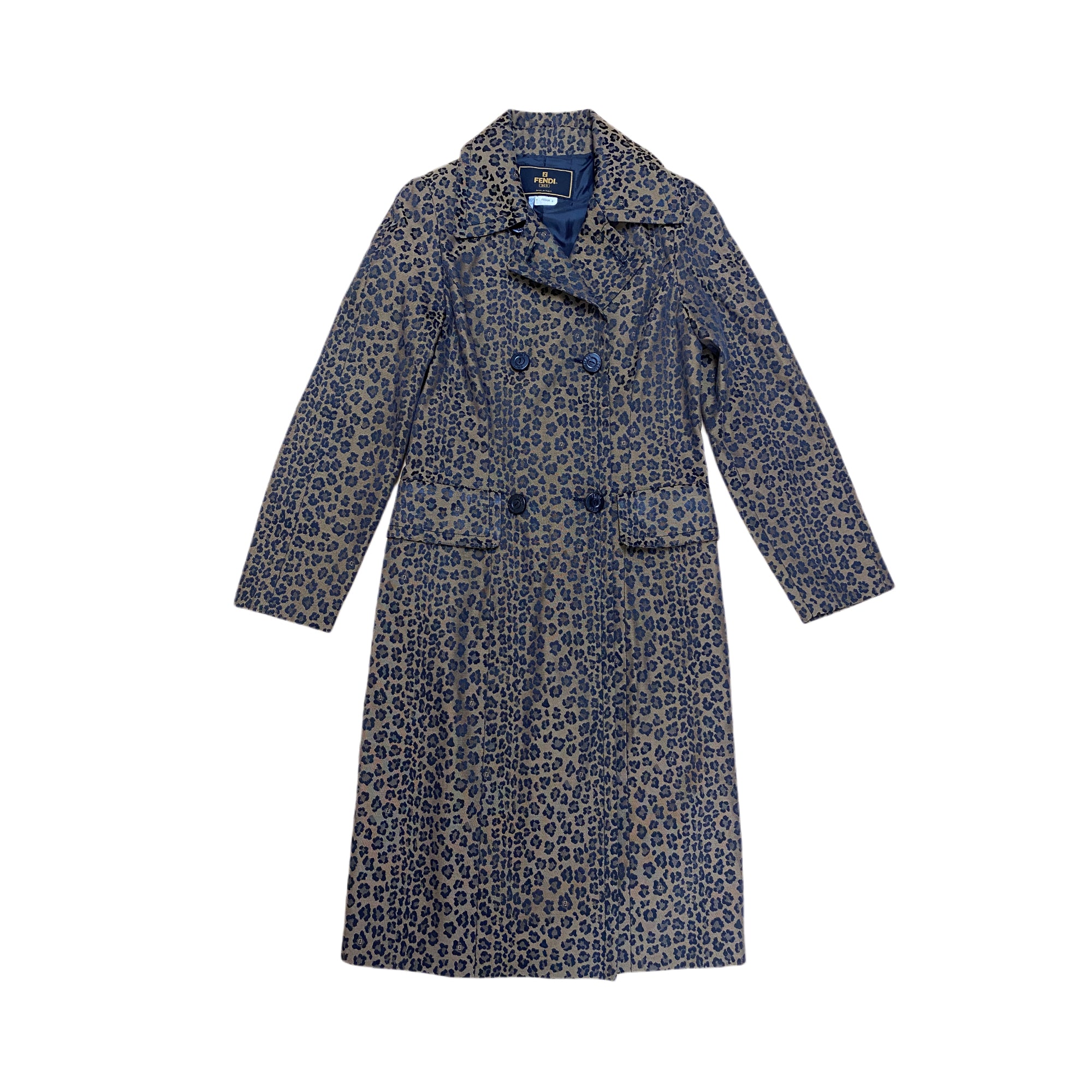 FENDI フェンディ コート F023/64 レオパード ヒョウ柄 – VINTAGE