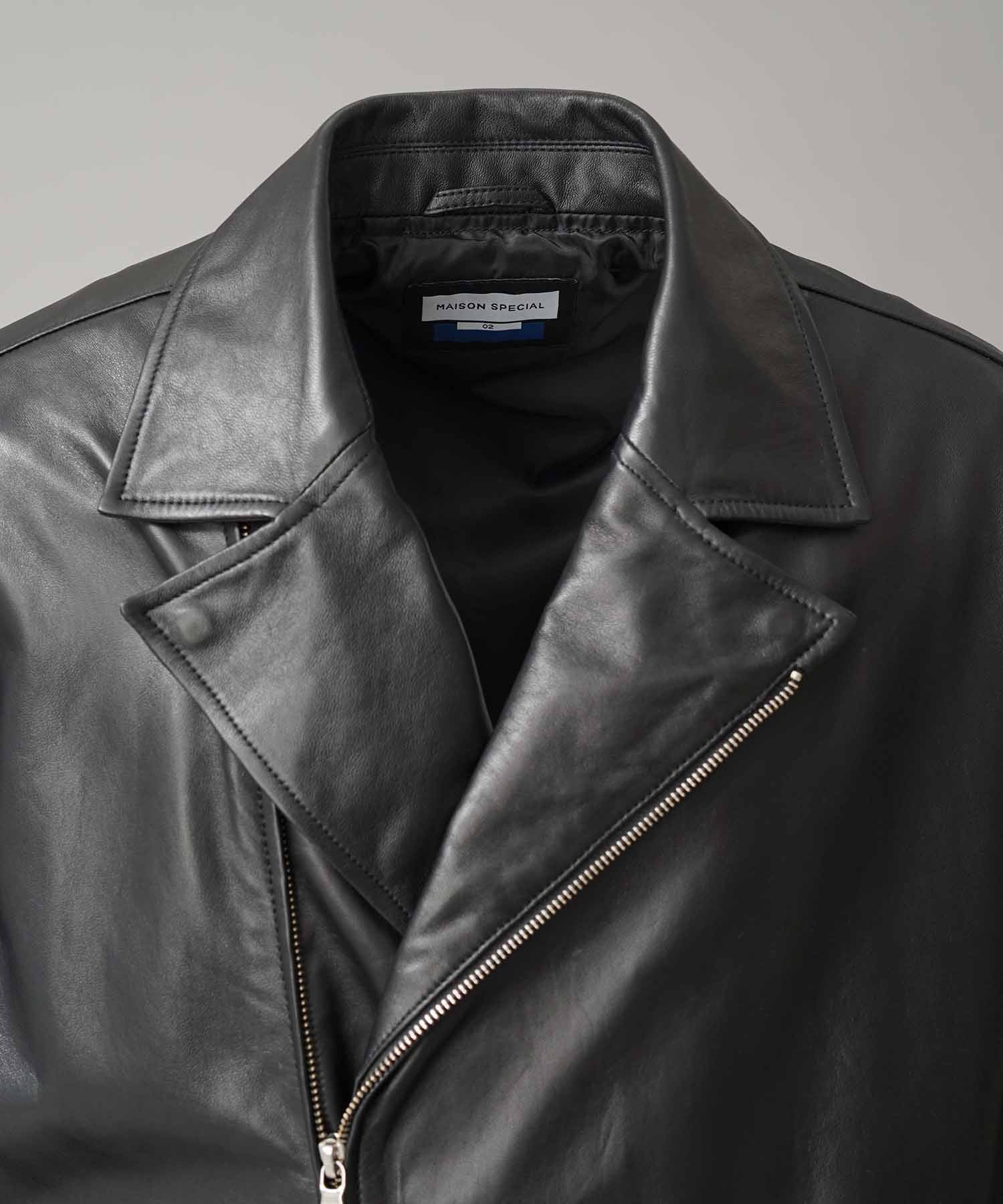 Sheep Leather Tailored Double Rider Jacket