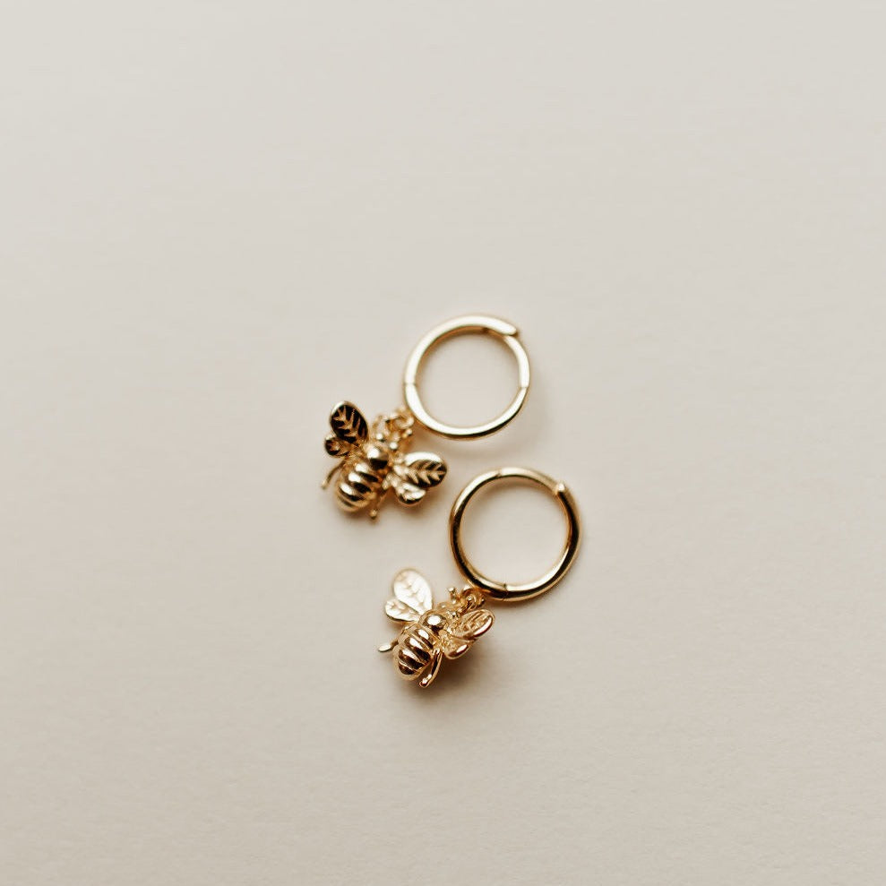 Honey Bee Hoops – Mauve Jewelry Co.