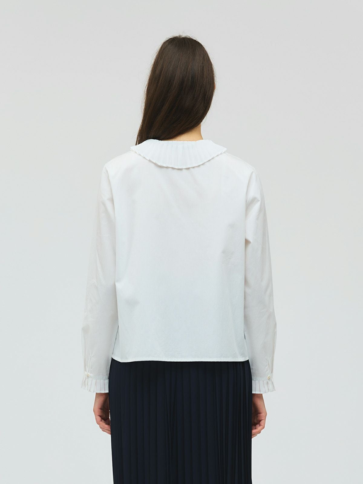 3/9(月)正午販売終了】mizuiro ind プリーツカラーシャツ｜ MARcourt