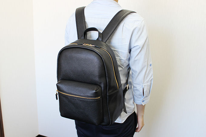 ハッシュタグのレザーリュック（ブラック）使用感をレビュー！ - 【OGA
