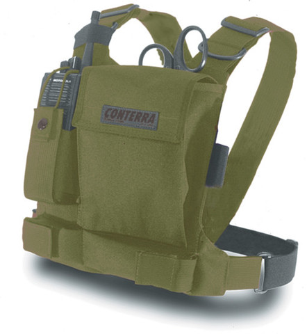 Tool Chest Radio Chest Harness OD Green, Conterra | Medic Response