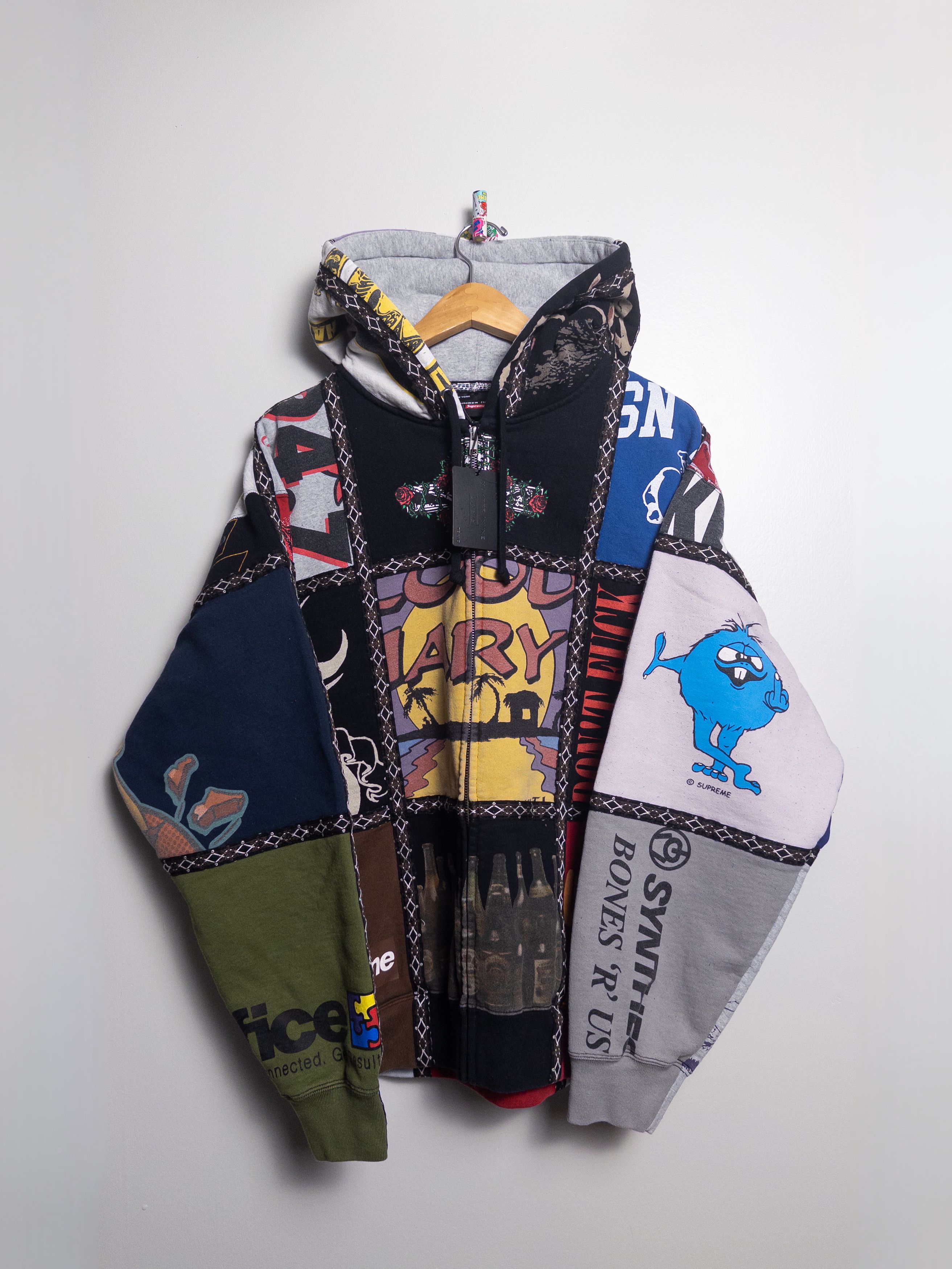 Number (N)ine × Supreme Supreme number nine zip up patchwork
