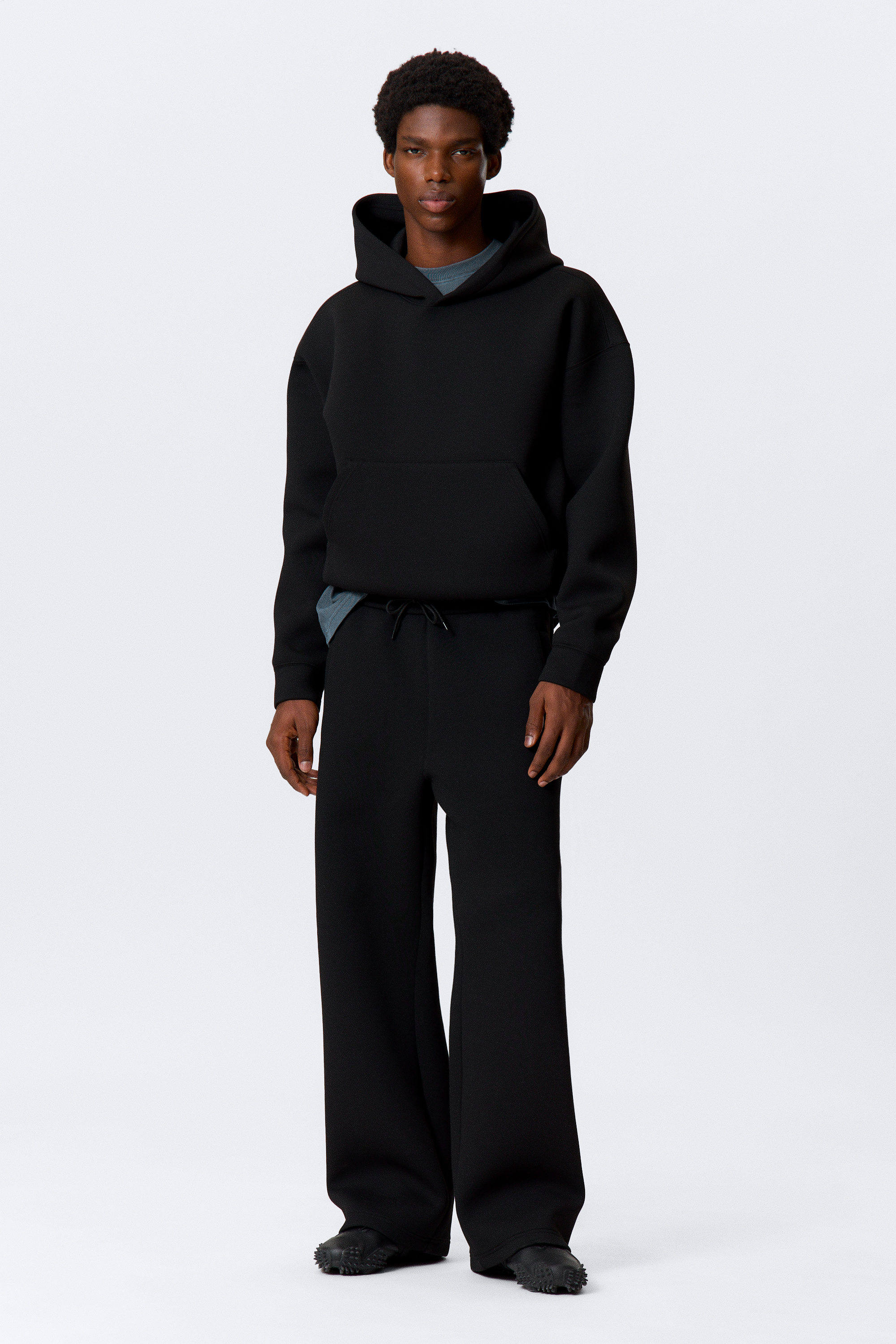 simon scuba hoodie - Black | Weekday WW