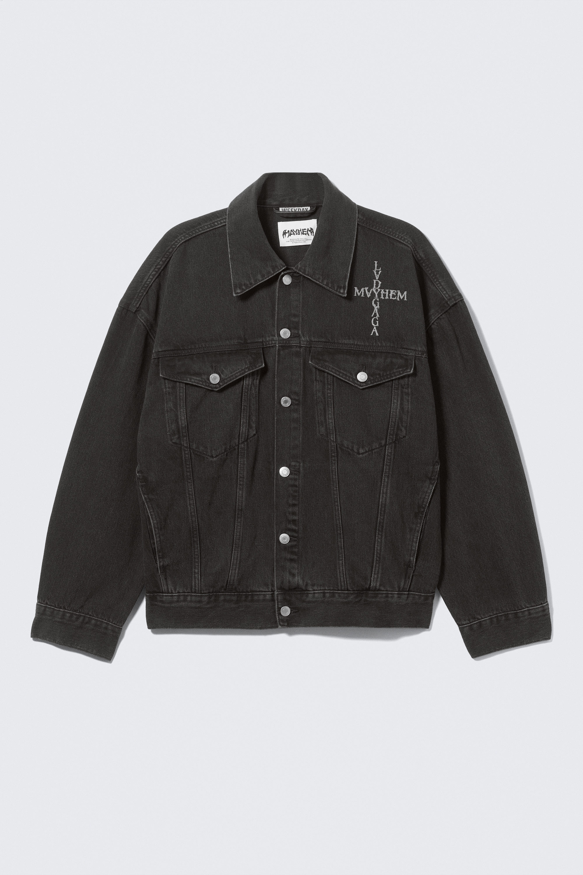 lady gaga denim jacket - Black | Weekday WW