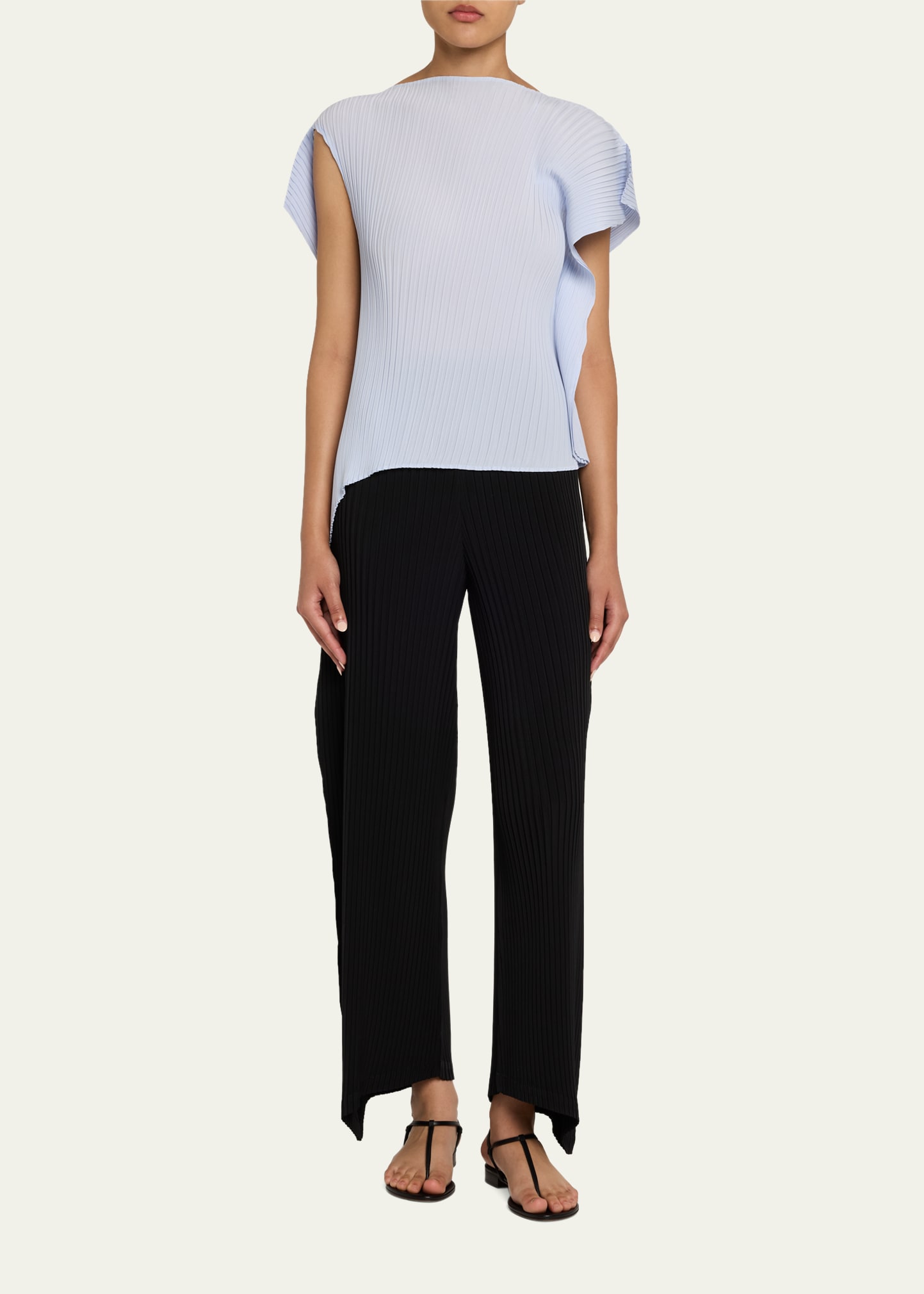 Issey Miyake Shadow Study Pleats Solid Top - Bergdorf Goodman